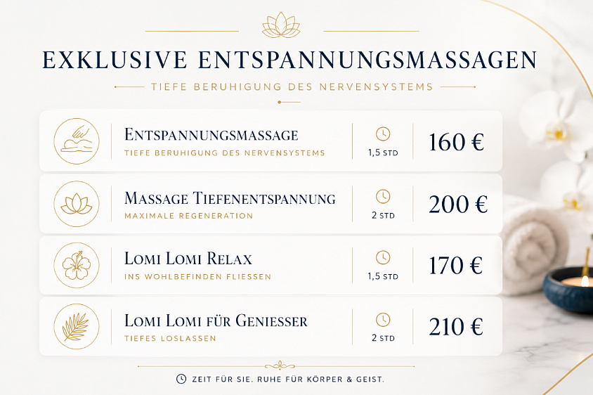 Exklusive Entspannungsmassagen in Ulm